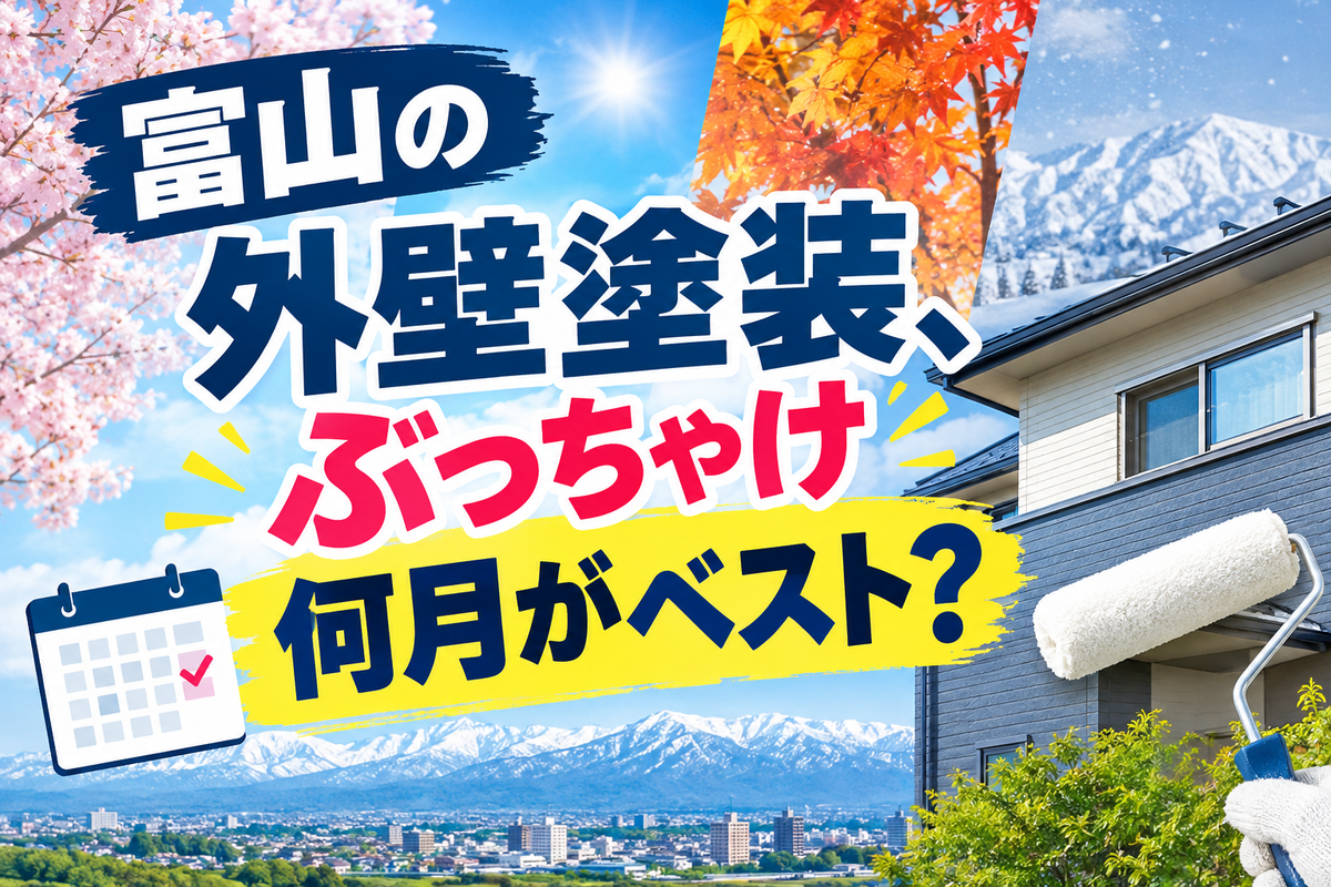 富山の外壁塗装、ぶっちゃけ何月がベスト？