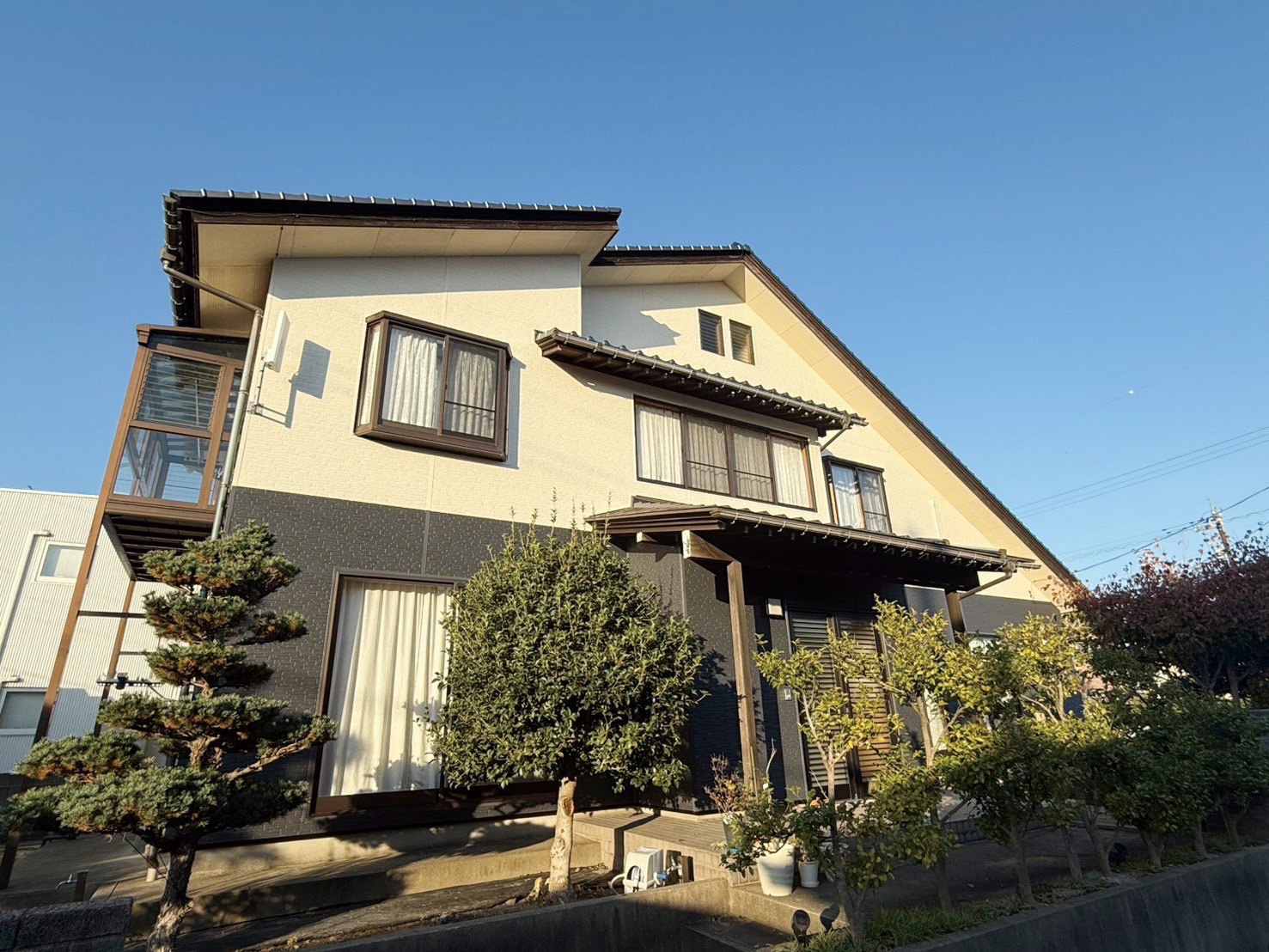 外壁塗装の施工事例の外観
